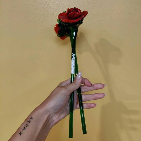 VINTAGE GLASS FLOWERS - Picture 3 of 4